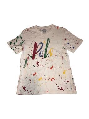Polo Ralph Lauren Boys L Paint Splatter Tee White Multicolor Womens XS/S Pride